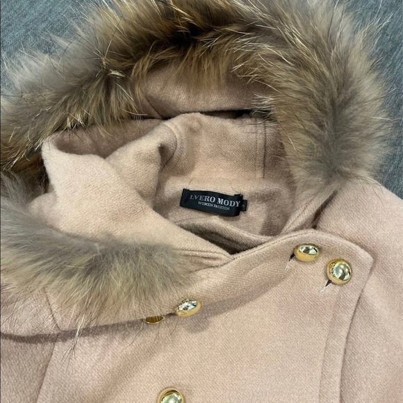 CAPE COAT CAMEL COLOR - Picture 8 of 11